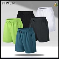 YIWEN Nhanh khô Quần Sooc nam Lụa băng L-4XL Quần thường ngày Ngoài trời Rộng Quần đi biển Chạy Bộ