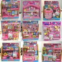 Yiyan Pink Rabbit Máy tính tiền mô phỏng Mini Tủ lạnh Thiết bị nhỏ Chơi nhà Bếp Giáo dục Đồ chơi thú cưng trẻ em