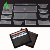 Yiyu 13 Cái / bộ Ví May Stencil Trong Suốt DIY Dụng Cụ Túi