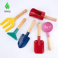 Yiyu 3 / 5 / 6 Cái Xẻng Nhỏ Rake Bộ Kim Loại Chậu Hoa Tiện Dụng