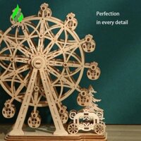Yiyu 3D Xoay được Bánh Xe Ferris Đồ Chơi Lắp Ráp DIY Khối Xây Dựng Đồ Chơi Trẻ Em