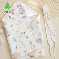 Yiyu Chăn quây cho trẻ sơ sinh Bộ lọc không khí Cotton dễ thương 0-6 tháng tuổi cho bé