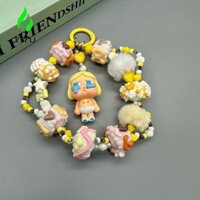Yiyu Flocking Crybaby Key Ring Plus Ball Cặp đôi 3D