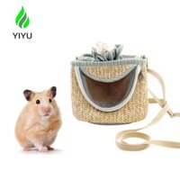 Yiyu Lồng Thỏ 1PC Đa Năng Hình Thùng Di Động Ống Hút Plaited Hamster Mang Túi