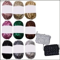 Yjcnelcr 6 Miếng Kim Loại Áo Thun Sợi Cho Túi Handmade Chăn Đệm Dự Án Đan Sợi Móc Sợi Polyester Ya