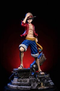 YJJ Anime Figure Monkey D. Luffy One Piece Action Figure Character Model Statues Doll Hobby Toys for Photography, Exhibition and Collection(PU + Po...