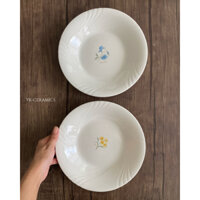 [YK CERAMICS] - Dĩa gốm Nhật hình hoa, quà tặng Lễ Tết, decor trang trí phụ kiện, để trái cây, mứt bánh kẹo, đồ ăn.