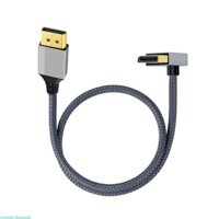Yml3 4K 60Hz Cáp Video Contra Angled Kết Nối DisplayPort Adapter Dây 100CM Cho Đồ Họa Máy Tính Và Màn Hình