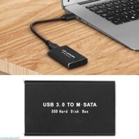 Yml3 USB3 0 msata Hộp đựng ổ đĩa thể rắn- Hộp tất cả hợp kim nhôm msata USB SSD Vỏ 6 5x4 0x1 0cm