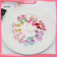 Yo / 7 Đôi Bông Tai Nhẹ Cho Bé Gái Đi Chơi Đáng Yêu Bé Gái Bộ Bông Tai Hình Hoạt Hình