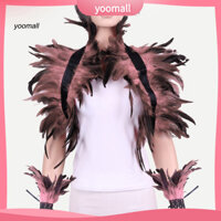 Yo / Hiệu Suất Lông Vũ Ăn Trộm Dây Đeo Nhung Có Thể Điều Chỉnh Khăn Choàng Lông Vũ Phong Cách Cổ Tay Vòng Cổ Halloween Cosplay Khăn Đeo Vai Unisex Mẫu Cho Sân Khấu