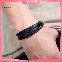 Yo / Quà Tặng Nam Vòng Tay Cho Cuộc Sống Hàng Ngày Da Giả Nhiều Lớp Nam Vòng Tay Trang Sức Thời Trang Vintage