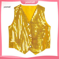 Yo / Trang Phục Áo Lấp Lánh Unisex Nhiều Màu Sắc Trẻ Em Không Tay Sequin Vest Cho Bữa Tiệc