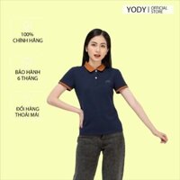 [YODY] Áo Phông Polo Nữ Café Phối nẹp cổ form vừa, tôn dáng APN3700