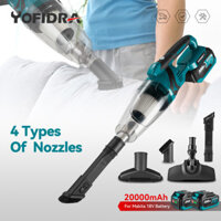 Yofidra V1 Máy Hút Bụi Điện Không Dây Di Động Sạc Dụng Cụ Vệ Sinh Cho Xe Gia Đình Tóc Thú Cưng Cho Makita 18V Pin