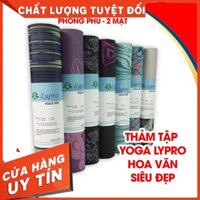 Yoga Thảm Tập Yoga LYPRO PVC Loại 1 Hoa Văn Hai Mặt ❤️️ TẶNG TÚI ĐỰNG CAO CẤP ❤️️ Dày 6mm Hàng VNXK Siêu Dày Êm Đẹp