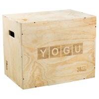 YOGU 3 in 1 Wood Plyo Box with 4 Different Sizes (16/14/12 – 20/18/16 – 24/20/16 – 30/24/20)-Box Jump for Plyometrics Training, Cardio Exercises or...