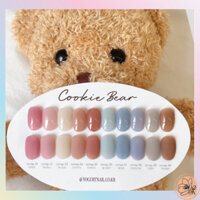 Yogurt gel x cookie bear 10 màu syrup nail