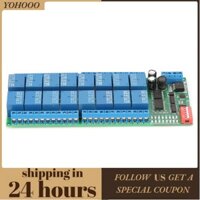Yohooo Serial Port Switch RTU Relay DC 12V 16 Channel RS485 Module Board PLC