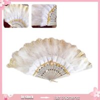 Yoi Thêu Hoa Lông Vũ Quạt 1920 Phong Cách Vintage Flapper Tay Quạt Handmade Gothic Ren Cho Trang Phục Đảng Danc