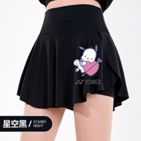 Yonex 2024 Nữ Mới Chống Sáng Ra Giả Hai Mảnh Mùa Hè Thoải Mái Thoáng Khí Váy Ngắn Cho Cầu Lông, Tennis, Chạy Bộ, Tập Thể Dục, Thể Thao, Váy Gấp