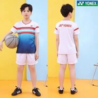 Yonex Áo Cầu Lông Trung Tính Thoáng Khí Nhanh Khô Áo Tennis Tay Ngắn Quần Áo Tập Luyện Và Thi Đấu Trẻ Em