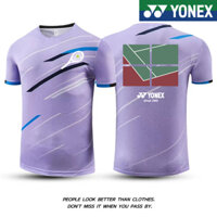 Yonex Top 2024 đồng phục cầu lông mới dành cho nam và nữ nhanh khô tay ngắn nhanh khô quần áo lính tennis cho trò chơi trẻ em quần áo lớp tập luyện