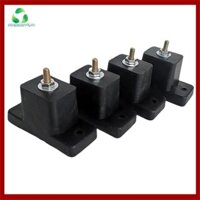[Yongbaoyvq.vn] 4 Gói Đệm Điều Hòa Không Khí Cao Su Chống Sốc Chống Rung Miếng Lót Cách Ly Giá Đỡ Màu Đen