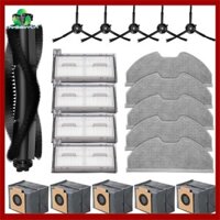 [Yongbaoyvq.vn] Dành Cho Máy Hút Bụi Robot Eufy X8 Pro / X8 Pro SES Bàn Chải Bên Chính Bộ Lọc Hepa Lau Vải Túi Bụi Phụ Kiện