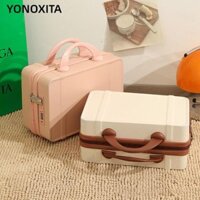 YONOXITA Vali du lịch YONOXITA, Vali cầm tay Mini 14 inch, Hộp đựng hành lý du lịch ABS chất lượng cao dành cho nữ