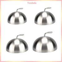 Yoo 20 24 26 28cm Vỏ bít tết bằng thép không gỉ Teppanyaki Dome Nắp đậy bát đĩa