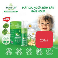 Yoosun rau má gel tắm gội làm sạch khử mủi làm dịu da, rôm sảy mề đay, mẩn ngứa, viêm da, hăm tã, mẳn đỏ
