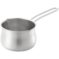 Yoshikawa Versatile Stainless Steel Cooking Pot and Milk Pan Set – 14cm Soup Pot & 12cm Milk Pan with Dual Pouring Spouts