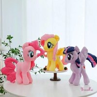 Yosunrui] 30CM My Little Pony Kawaii Đồ chơi Pinkie Pie Fluttershy Twilight Sparkle Búp bê nhồi bông mềm Đồ trang trí Quà tặng sang trọng cho trẻ em MỚI