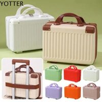 YOTTER ABS Vali xách tay Sức chứa lớn 14-inch Hành lý nhỏ Thường ngày Vali lên máy bay Hộp trang điểm nhỏ Nữ