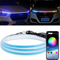 You Car Hood DRL Đèn Chạy Ban Ngày RGB Khí Quyển Dải Đèn Chống Thấm Nước Ngoại Thất Phần Cho Ô Tô Đèn Pha Trang Trí Xung Quanh Đèn VN