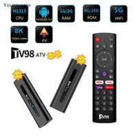 You Smart 4K TV Stick Android 14 BT 5.0 ATV Allwinner H313 Voice Remote Smart TV Box 2.4G 5G Dual Wifi 8K Video Media Player TV Box VN