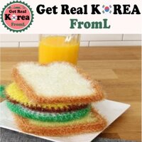 ★Youhouse★ Korea Handmade Dishwashing Sponge Dish Sponge (4ea Sandwich shape)