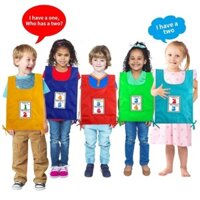 Youn Kids Shape Learning Vest Đồ chơi mầm non cho trẻ em để tập thể dục phản ứng