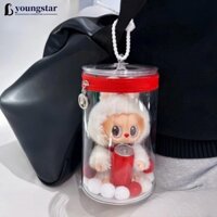 Youngstar Dành Cho 17cm Labubu V1 / V2 / V3 Túi Bảo Quản Búp Bê Hình Trụ Trong Suốt Di Động Chống Bụi Tổ Chức G1I4