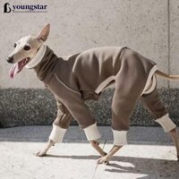 Youngstar S-5XL Quần Áo Cho Chó Ấm Áp Áo Liền Quần Cho Nhỏ Vừa Lớn Chó Thú Cưng Cổ Rùa Nhung Bộ Đồ Ngủ Q8V1