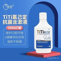 Youyahe Titi Gold Label Nước súc miệng kháng khuẩn chlorhexidine cho răng khôn và nước súc miệng y tế sau nhổ răng