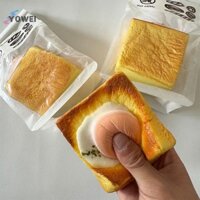 Yowei Bánh mì nướng trứng chiên lớn Squishy Trứng chiên tăng chậm Bánh mì Phục hồi chậm Bóp Đồ chơi chống căng thẳng Giải phóng tay Thư giãn đồ chơi dự tiệc VN