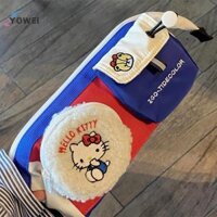 Yowei Kawaii Hello Kitty Thêu Bút Chì Sanrio KT Mèo Túi Đựng Bút Dung Tích Lớn Văn Phòng Phẩm Túi Bảo Quản VN