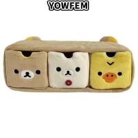 Yowfem Rilakkuma Tủ quần áo gấu thư giãn, Lưu trữ văn phòng phẩm vui nhộn hoạt hình, Lưu trữ máy tính để bàn sang trọng Kawaii