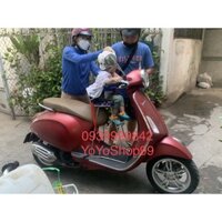 YOYO SHOP|  Ghế ngồi xe máy cho bé xe Vespa LX 125 - GTS - Piaggio - Sprint - Primavera có tựa vòng - đai