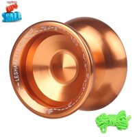 Yoyo Unresponsive Yoyo Competitive Yo-Yo,Alloy Yoyo for Beginners,Easy Practise Tricks,with Strings,Pink