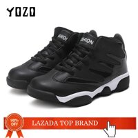 YOZO BoyS Shoes Basketball Sneakers Man High-Top Basketball Shoes MenS Shoes Cushioning Anti-Skid Breathable Outdoor Sports Shoes [bonus]