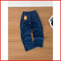 ♞,♘,♙Yrdg Carhartt Denim Nặng Mỹ Thương Hiệu Cũ Đôi Đầu Gối Quần Logging Quần Thợ Mộc Châu Âu Và Châu Mỹ