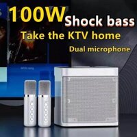 YS-203 HIFI DSP Micro Không Dây Kép Loa Bluetooth Hệ Thống Karaoke Cho Gia Đình Tiệc Ngoài Trời Với Pin Sạc 3000 Mah